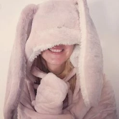 EverythingCuteClub Lingerie + Panties + Sleepwear + Socks Rabbit Lounge Set Cloak Soft And Cozy Pyjamas