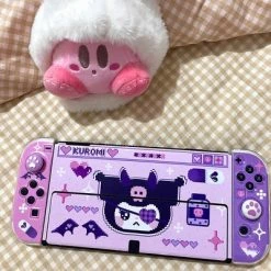 EverythingCuteClub Kuromi Purple Switch / Oled Sticker Patch Decoration Accessories Phone Cases + Ipad Cases