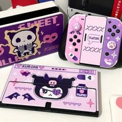 EverythingCuteClub Kuromi Purple Switch / Oled Sticker Patch Decoration Accessories Phone Cases + Ipad Cases 8 EverythingCuteClub Kuromi Purple Switch / Oled Sticker Patch Decoration Accessories Phone Cases + Ipad Cases