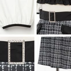 EverythingCuteClub Kawaii Navy Collar Girly Swimsuit Set Two Ways Of Wearing