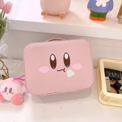 EverythingCuteClub Kirby Makeup Bag Case With Mirror Room Decor