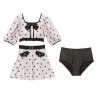 EverythingCuteClub Kawaii Navy Collar Girly Swimsuit Set Two Ways Of Wearing