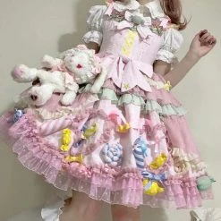 EverythingCuteClub Pre-order Candy Party Sweet Lolita Fashion Dress / Shirt / Full Set