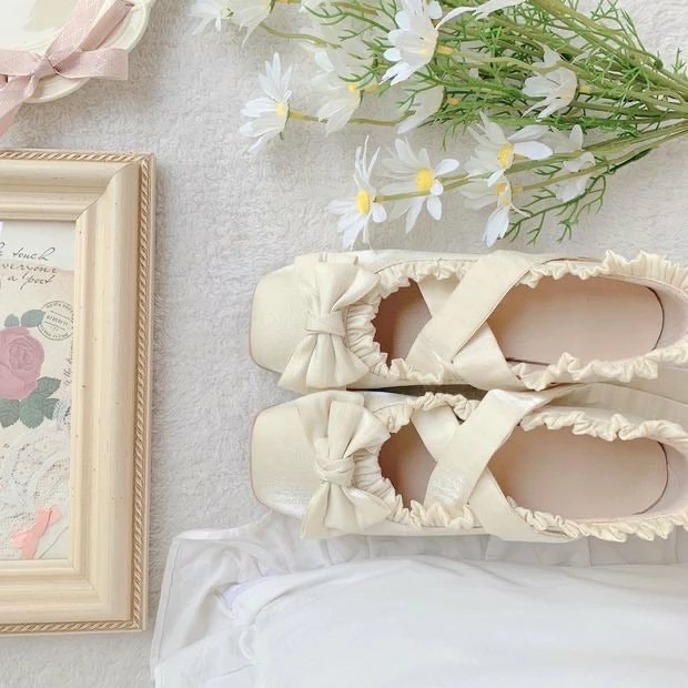 EverythingCuteClub Princess Sylvie Ballet Style Shoes Low Heel Lolita Shoes 3 EverythingCuteClub Princess Sylvie Ballet Style Shoes Low Heel Lolita Shoes