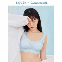 EverythingCuteClub Lingerie + Panties + Sleepwear + Socks Cinnamoroll Bralette Soft Blue Girly