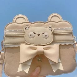 EverythingCuteClub Milk Tea Bear Crossbody Bag Accessories
