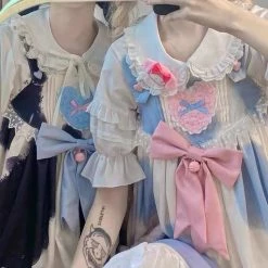 EverythingCuteClub Short Sleeve Shirt Basic Coordination Top