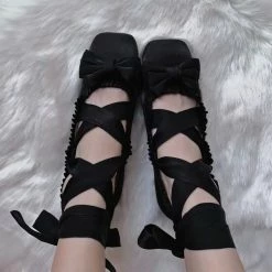 EverythingCuteClub Princess Sylvie Ballet Style Shoes Low Heel Lolita Shoes 26 EverythingCuteClub Princess Sylvie Ballet Style Shoes Low Heel Lolita Shoes