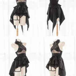 EverythingCuteClub Lingerie + Panties + Sleepwear + Socks Dark Angel Singer Cosplay Swallow-tailed Dress Lingerie