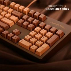 EverythingCuteClub Cherry Chocolate Mechanical Keyboard