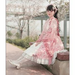 EverythingCuteClub Top The Melody Of Sakura Plus Size Lolita Fashion Kimono Style 17 EverythingCuteClub Top The Melody Of Sakura Plus Size Lolita Fashion Kimono Style