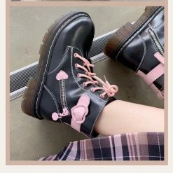 EverythingCuteClub Love Or Hate Leather Martin Boot Extra Fleece Accessories 12 EverythingCuteClub Love Or Hate Leather Martin Boot Extra Fleece Accessories