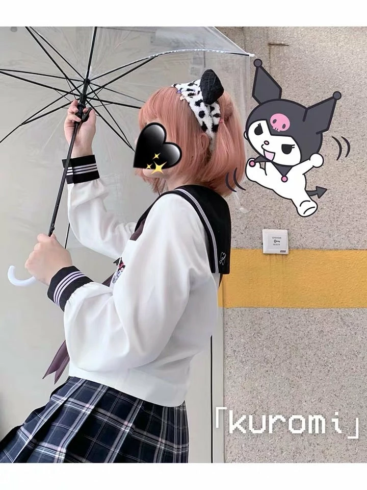 EverythingCuteClub Sanrio Collaboration Kuromi JK Uniform Top 5 EverythingCuteClub Sanrio Collaboration Kuromi JK Uniform Top