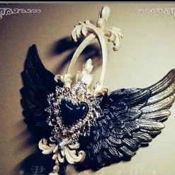 EverythingCuteClub Gothic Black Scepter Handmade Accessories