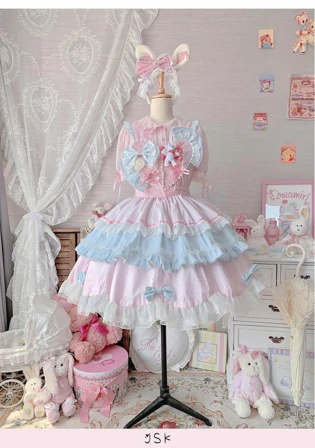 My Sweetheart Pre-order Honey Baby Lolita Fashion JSK/one Piece Dress Top 6 My Sweetheart Pre-order Honey Baby Lolita Fashion JSK/one Piece Dress Top