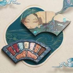 Florasis X Heaven Gaya Luoshenfu Eyeshadow Palette Peony Exquisitely Carved Flower Pattern Makeup Palette