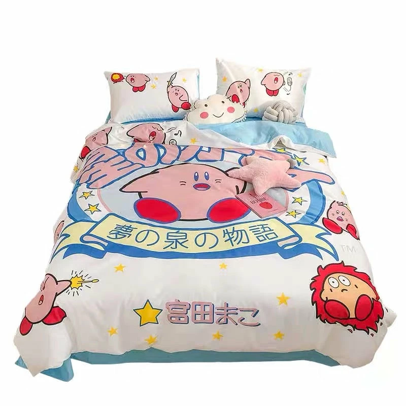 EverythingCuteClub Bed Linen / Bedding Sets Kirby Bed Linen Duvet Cover Pillow Case Bed Sheet 3 EverythingCuteClub Bed Linen / Bedding Sets Kirby Bed Linen Duvet Cover Pillow Case Bed Sheet