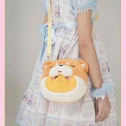 EverythingCuteClub Tangerine Cat Plushies Bag (you Can Change Its Clothes)
