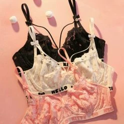 EverythingCuteClub Hello Kitty Lace Bra Set Lingerie + Panties + Sleepwear + Socks 14 EverythingCuteClub Hello Kitty Lace Bra Set Lingerie + Panties + Sleepwear + Socks