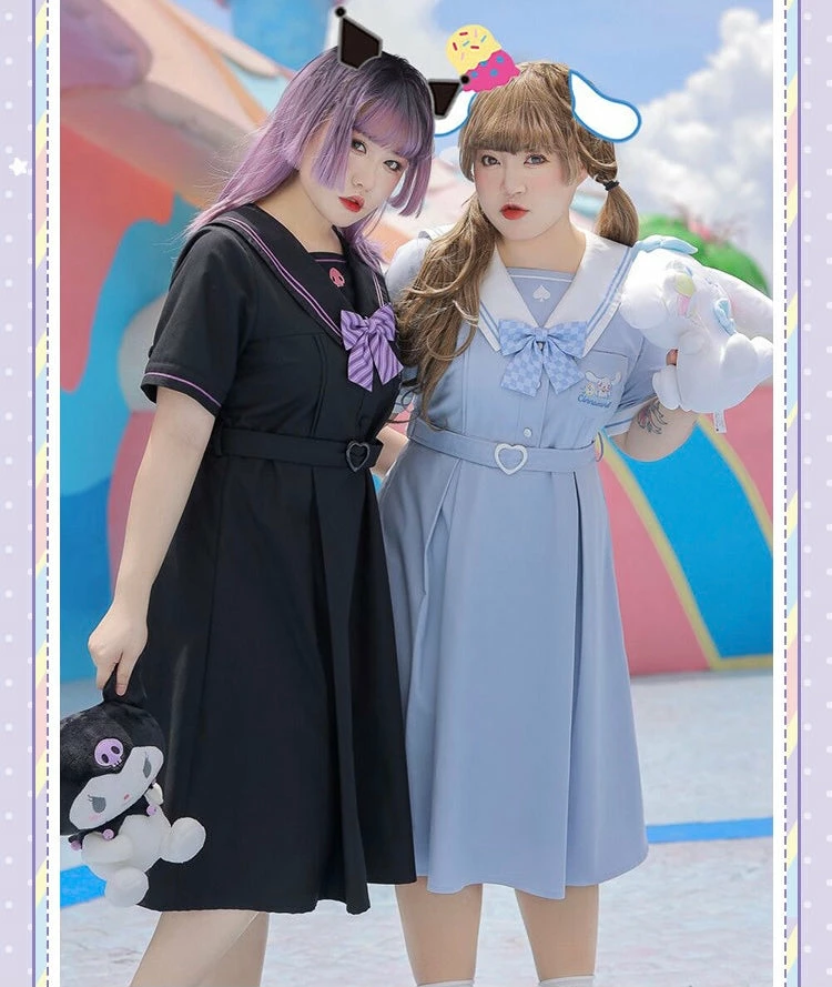 EverythingCuteClub Pre-order Plus Size More Kawaii Sanrio Cinnamoroll Uniform Style Dress 3 EverythingCuteClub Pre-order Plus Size More Kawaii Sanrio Cinnamoroll Uniform Style Dress