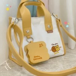 EverythingCuteClub Cookies Canvas Tote Crossbody Bag Accessories