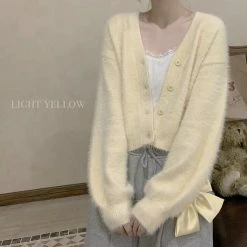 EverythingCuteClub Soft Colour Pastel Cardigan Jackets + Puffs+ Coats