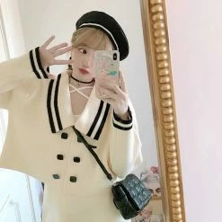 EverythingCuteClub, Bobon21 TB1921 Girly Thick Knit Dress Set