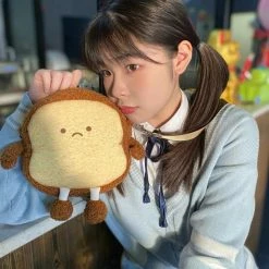 EverythingCuteClub Emotion Toast Bag Happy/sad Face Accessories