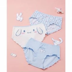 EverythingCuteClub Sanrio Character Lingerie Panties Box 3pc / Box Soft Fabric Lingerie + Panties + Sleepwear + Socks