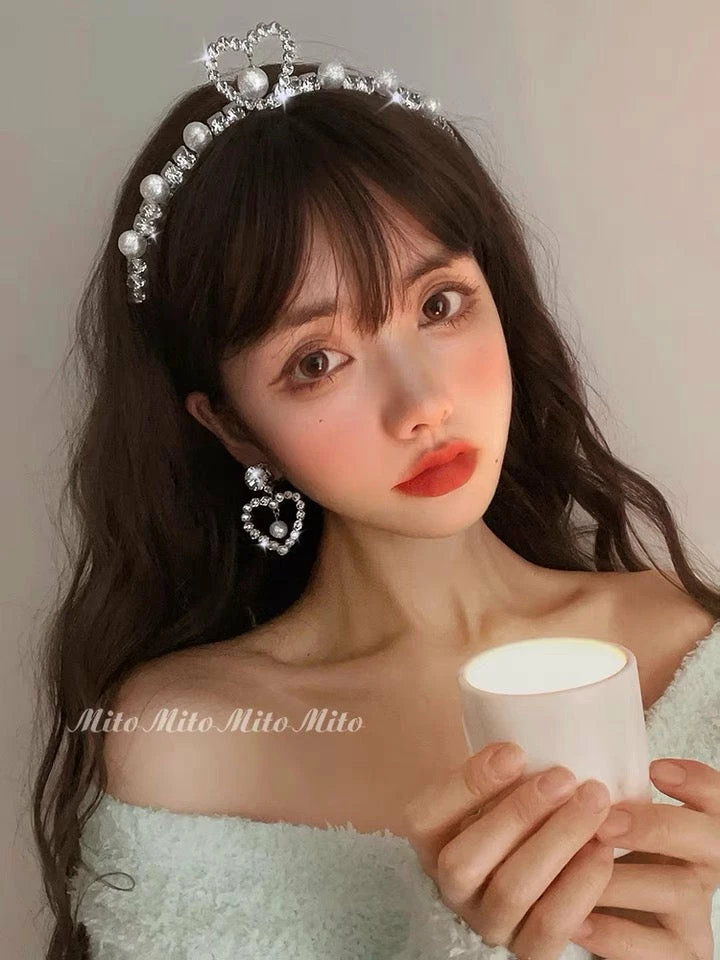 EverythingCuteClub Heart Baby Princess Rhinestone Earrings And Hairband Set Accessories 6 EverythingCuteClub Heart Baby Princess Rhinestone Earrings And Hairband Set Accessories