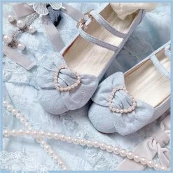 EverythingCuteClub Accessories Love Heart Pearl Heel