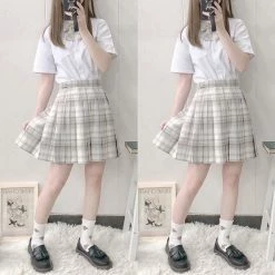 EverythingCuteClub Bottom Fine Snow Skirt Plaid Pleated Jk Skirt 9 EverythingCuteClub Bottom Fine Snow Skirt Plaid Pleated Jk Skirt