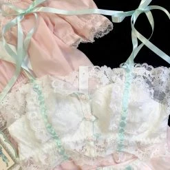 EverythingCuteClub Chinese Style Bralette Set Rose Button Lingerie + Panties + Sleepwear + Socks 16 EverythingCuteClub Chinese Style Bralette Set Rose Button Lingerie + Panties + Sleepwear + Socks