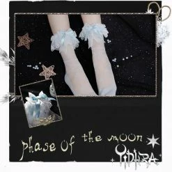 EverythingCuteClub Phase Of The Moon Lolita Socks Lingerie + Panties + Sleepwear + Socks