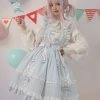 EverythingCuteClub Pre-order Casual Lolita Cotton Candy Cat Lolita Dress Jsk Dress + Rompers