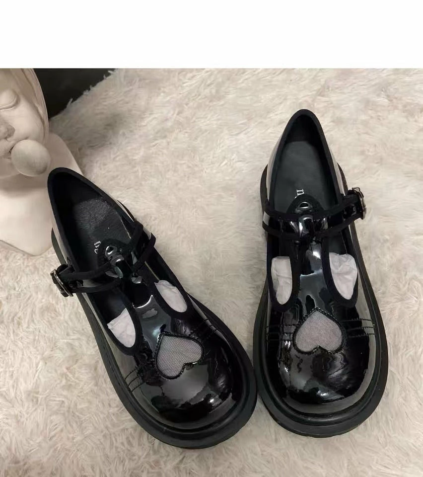 EverythingCuteClub Heart Shape Hollow-carved Design Flatform Shoes Accessories 8 EverythingCuteClub Heart Shape Hollow-carved Design Flatform Shoes Accessories