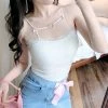 EverythingCuteClub Line Heart Camisole Top Sling Top