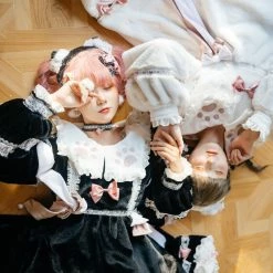 EverythingCuteClub Super Warm Soft Fleece Soft Milk Kitty Dress 30 EverythingCuteClub Super Warm Soft Fleece Soft Milk Kitty Dress