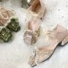 EverythingCuteClub Accessories Retro Summer Palace Mid Heel Shoes Handcrafted