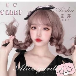 EverythingCuteClub Aisha Hair Wigs Milky Lavender Cosplay Accessories