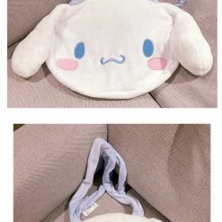 EverythingCuteClub Fleece Kuromi Pom Pom Purin Hellokitty Cinnamoroll My Melody Bag