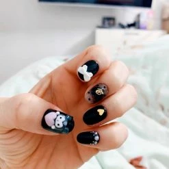 EverythingCuteClub Kuromi Acrylic Nails Fake Nails Nails Tip
