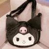 EverythingCuteClub Fleece Kuromi Pom Pom Purin Hellokitty Cinnamoroll My Melody Bag