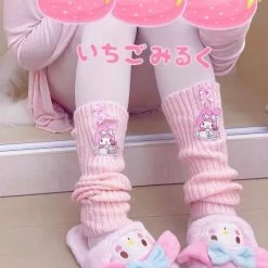 EverythingCuteClub Mymelody / Kuromi Style Loose Socks