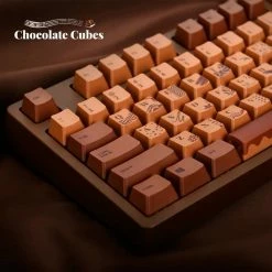 EverythingCuteClub Cherry Chocolate Mechanical Keyboard
