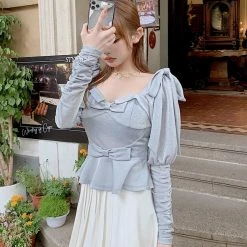 EverythingCuteClub Oxygen Girl Soft Spring Top Blouse