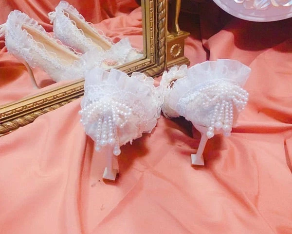 EverythingCuteClub Handcrafted Wedding Style High Heel Shoes Accessories 5 EverythingCuteClub Handcrafted Wedding Style High Heel Shoes Accessories