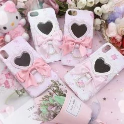 EverythingCuteClub Lizlisa Phone Case Heart Shape Mirror Boknot Phone Cases + Ipad Cases 12 EverythingCuteClub Lizlisa Phone Case Heart Shape Mirror Boknot Phone Cases + Ipad Cases