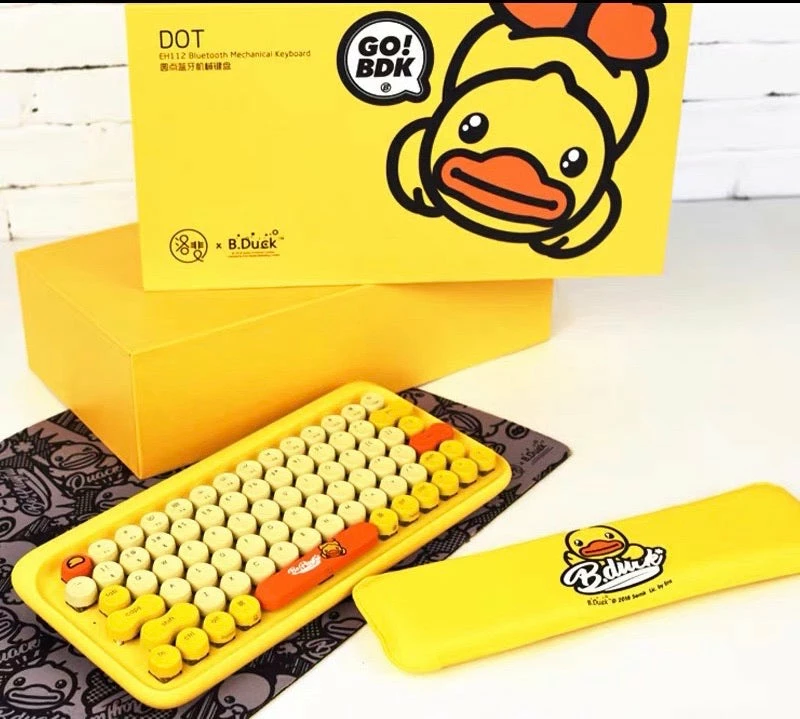EverythingCuteClub B Duck Bluetooth Mechanical Keyboard Mouse Sets 6 EverythingCuteClub B Duck Bluetooth Mechanical Keyboard Mouse Sets