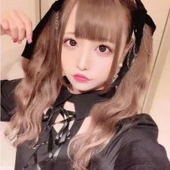 EverythingCuteClub Black Velvet Ribbon Crown Hair Pin Harajuku Style Accessories